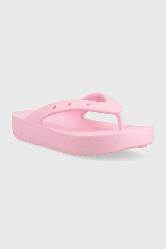 Crocs șlapi Classic Platform Flip roz