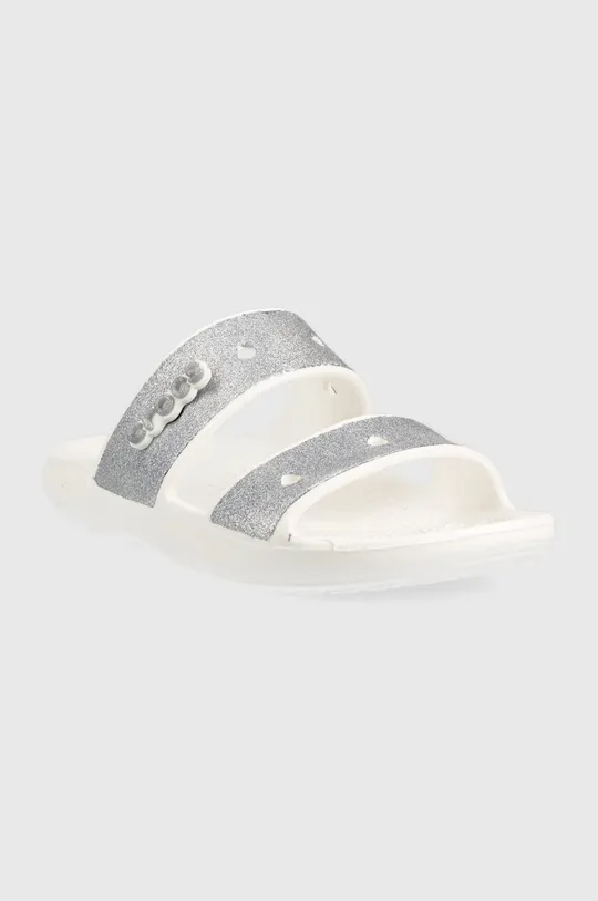 Crocs klapki Classic Glitter II Sandal srebrny