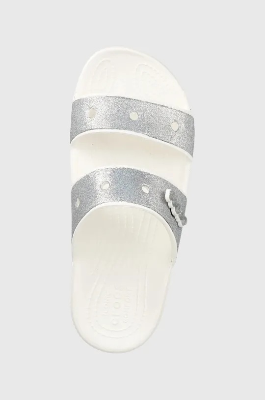 srebrna Natikači Crocs Classic Glitter II Sandal