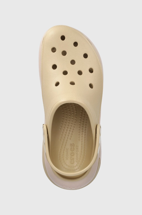 béžová Pantofle Crocs Classic Mega Crush Clog