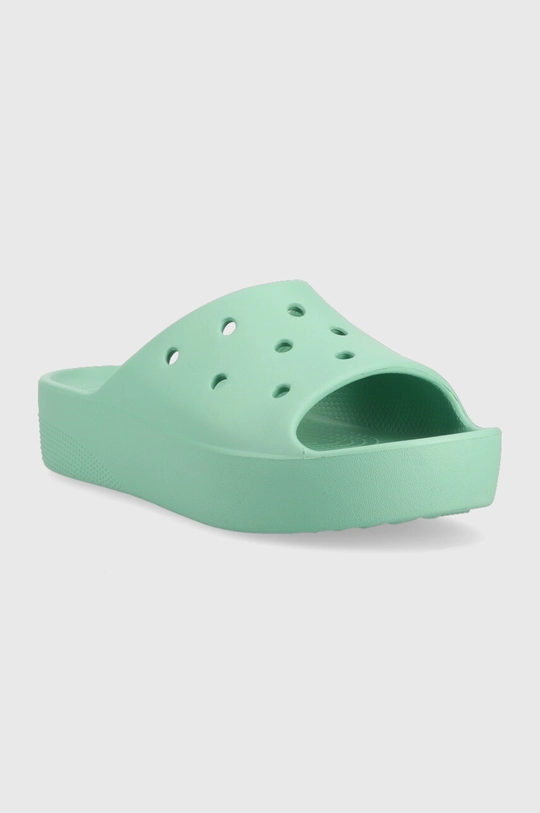 Шльопанці Crocs Classic Platform Slide бірюзовий