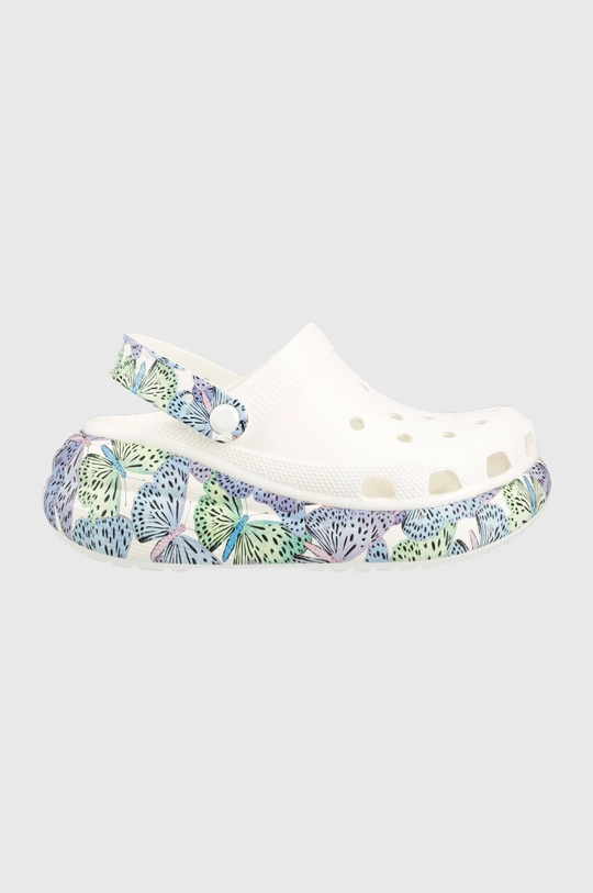 white Crocs sliders Classic Crush Butterfly Clog Women’s