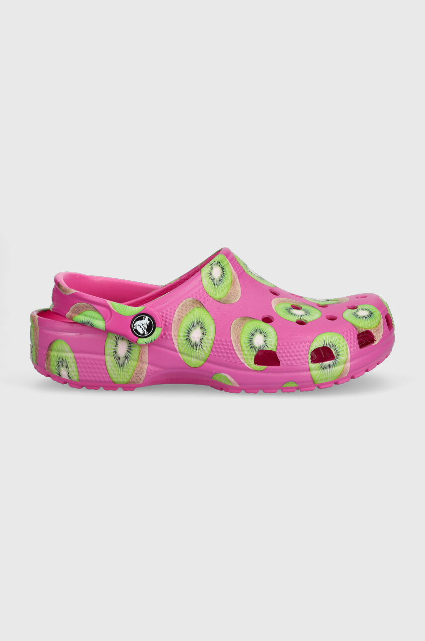 розовый Шлепанцы Crocs Classic Hyper Real Clog Женский