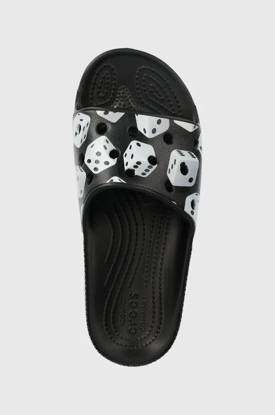 negru Crocs papuci Classic Dice Print Slide