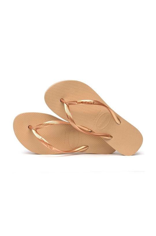 złoty Havaianas japonki SLIM FLATFORM