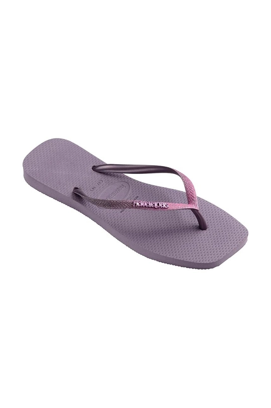 Japonke Havaianas SQUARE GLITTER vijolična