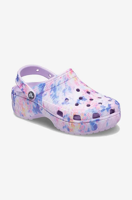 Crocs sliders Tie Dye Graphic Clog Wedge  Uppers: Synthetic material Inside: Synthetic material Outsole: Synthetic material