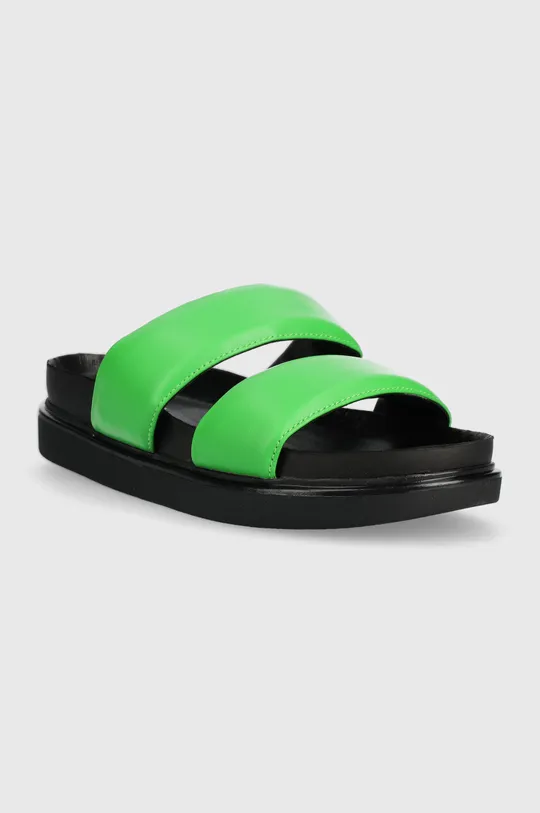 Кожаные шлепанцы Vagabond Shoemakers ERIN зелёный
