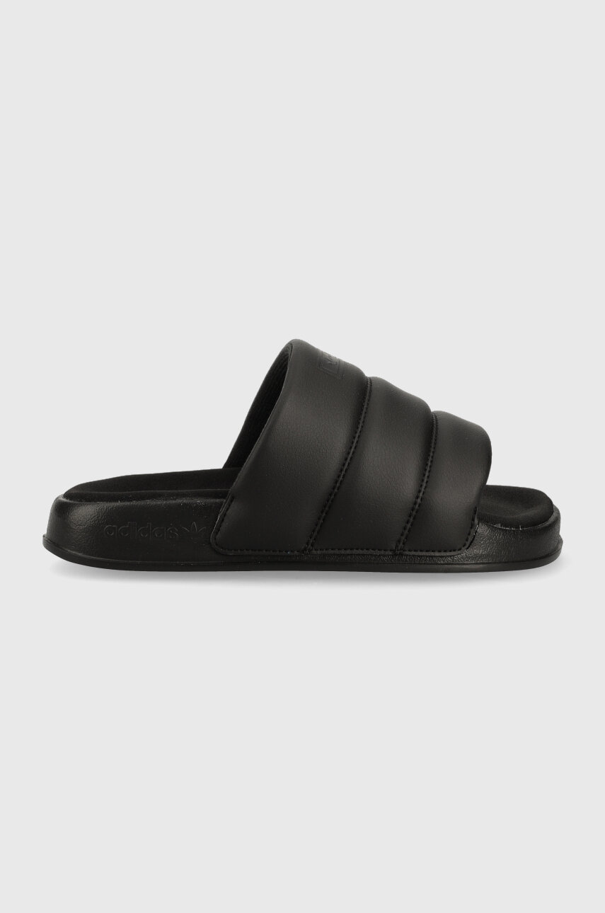 black adidas Originals sliders Adilette Essential Slide Women’s