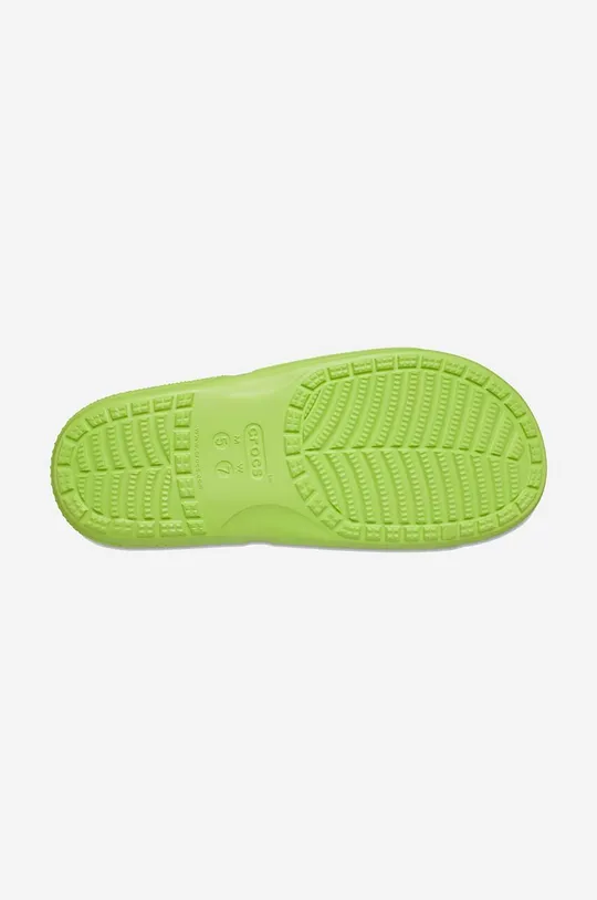 green Crocs sliders Classic slide