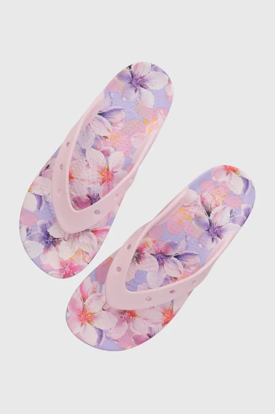 pink Crocs flip flops Women’s