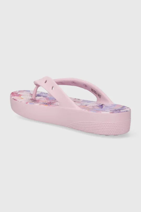 pink Crocs flip flops