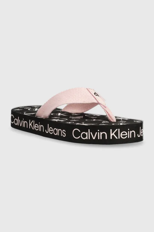 Παιδικές σαγιονάρες Calvin Klein Jeans μαύρο