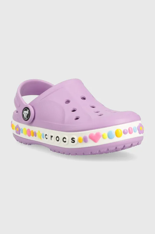 Дитячі шльопанці Crocs фіолетовий
