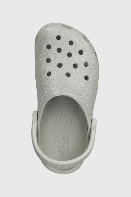 сірий Дитячі шльопанці Crocs CLASSIC GLITTER CLOG