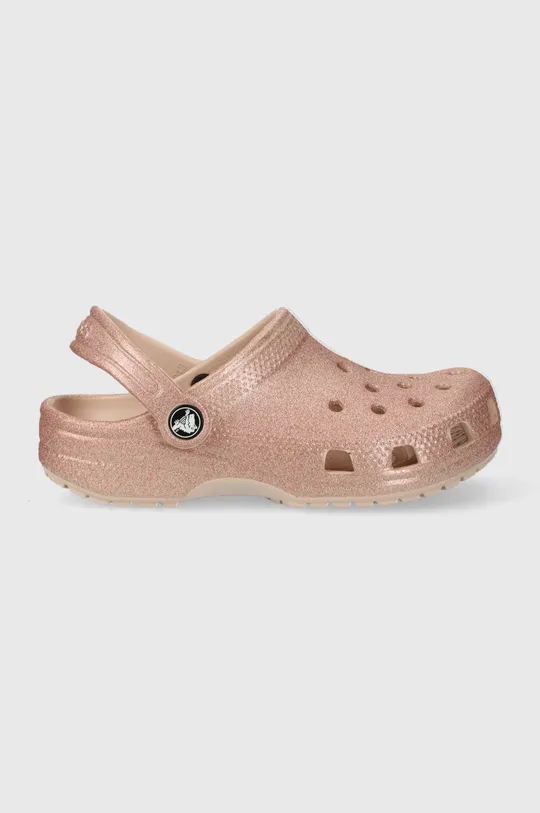 Παιδικές παντόφλες Crocs CLASSIC GLITTER CLOG ροζ