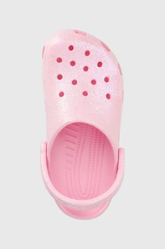 rózsaszín Crocs gyerek papucs CLASSIC GLITTER CLOG