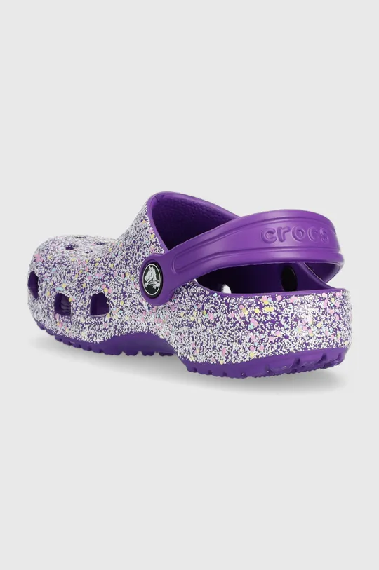 Crocs klapki dziecięce CLASSIC GLITTER CLOG Cholewka: Materiał syntetyczny Wnętrze: Materiał syntetyczny Podeszwa: Materiał syntetyczny