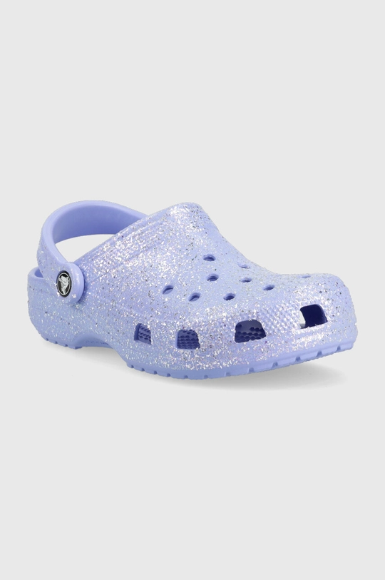 Crocs klapki dziecięce CLASSIC GLITTER CLOG fioletowy