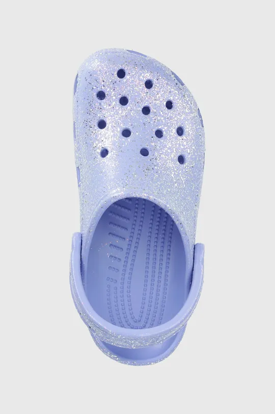 фиолетовой Детские шлепанцы Crocs CLASSIC GLITTER CLOG