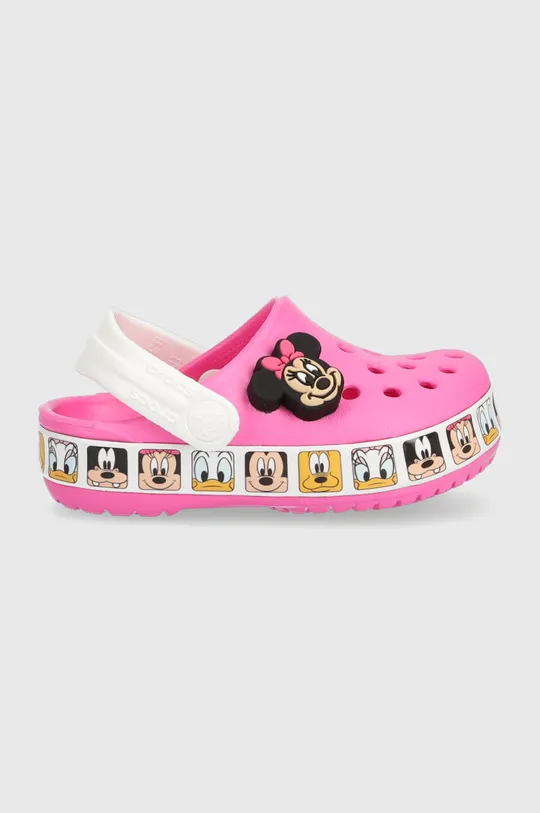 ostrá růžová Dětské pantofle Crocs x Disney Dívčí