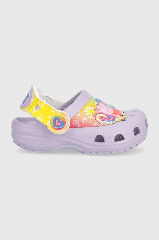фиолетовой Детские шлепанцы Crocs Pepppa Pig Для девочек