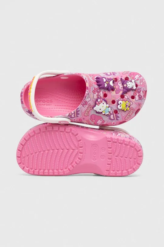 ružová Detské šľapky Crocs CLASSIC HELLO KITTY