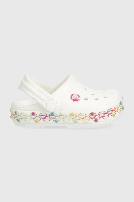 білий Дитячі шльопанці Crocs Для дівчаток
