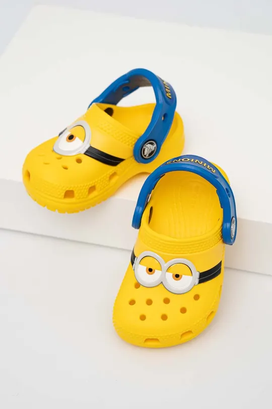 Dětské pantofle Crocs žlutá