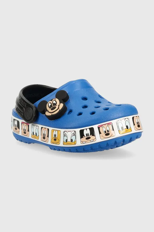 Dětské pantofle Crocs x Disney ocelová modrá