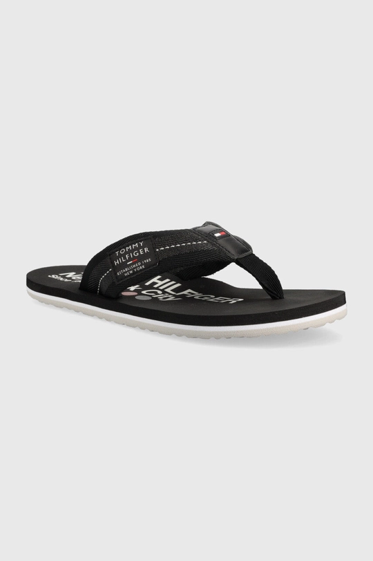 Σαγιονάρες Tommy Hilfiger FM0FM04410 HILFIGER PATCH BEACH SANDAL μαύρο