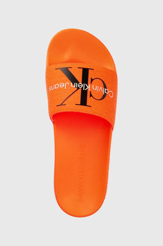 narancssárga Calvin Klein Jeans papucs SLIDE MONOGRAM CO