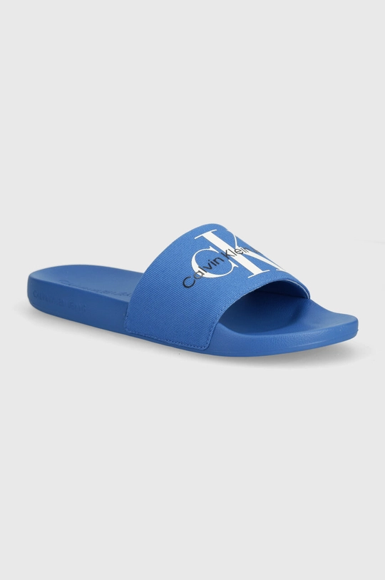 μπλε Παντόφλες Calvin Klein Jeans SLIDE MONOGRAM CO SLIDE MONOGRAM CO Ανδρικά