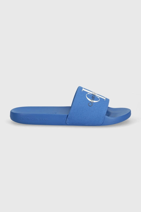 Calvin Klein Jeans klapki SLIDE MONOGRAM CO niebieski