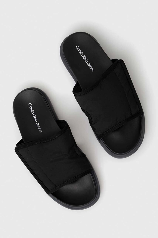 črna Natikači Calvin Klein Jeans SANDAL SOFTNY