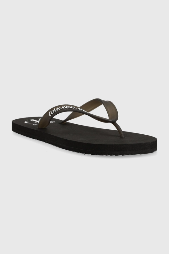 Σαγιονάρες Calvin Klein Jeans BEACH SANDAL AOP μαύρο