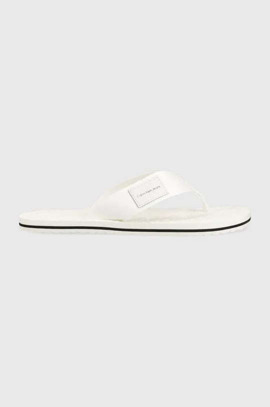 λευκό Σαγιονάρες Calvin Klein Jeans BEACH SANDAL WOVEN PATCH Ανδρικά