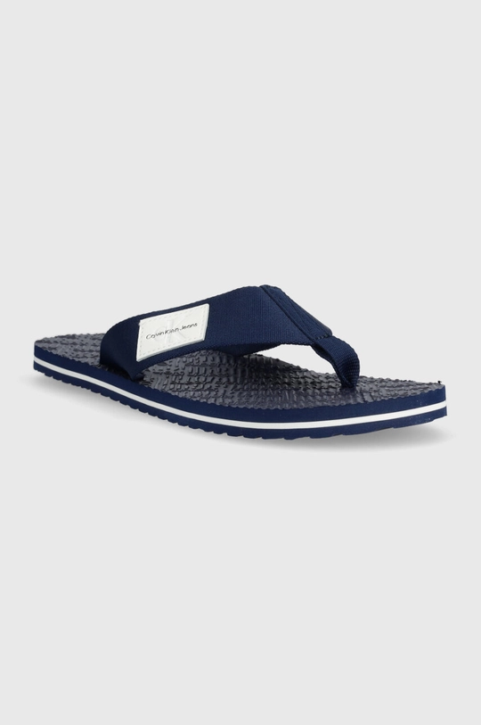 Japanke Calvin Klein Jeans BEACH SANDAL WOVEN PATCH mornarsko plava