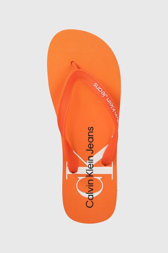 oranžna Japonke Calvin Klein Jeans BEACH SANDAL MONOGRAM TPU