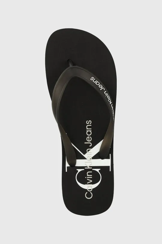 fekete Calvin Klein Jeans flip-flop BEACH SANDAL MONOGRAM TPU