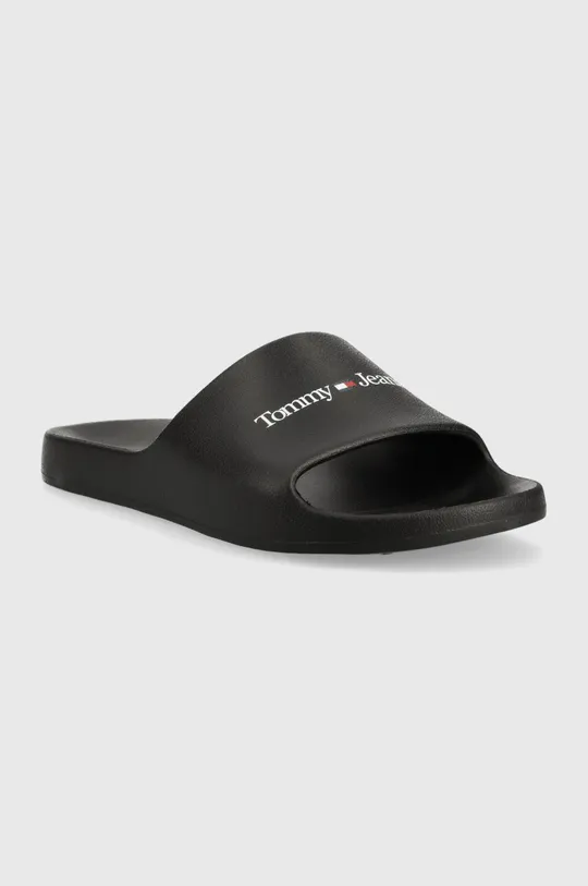 Tommy Jeans papucs BASIC SLIDE fekete