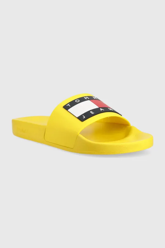 Παντόφλες Tommy Jeans POOL SLIDE ESS κίτρινο