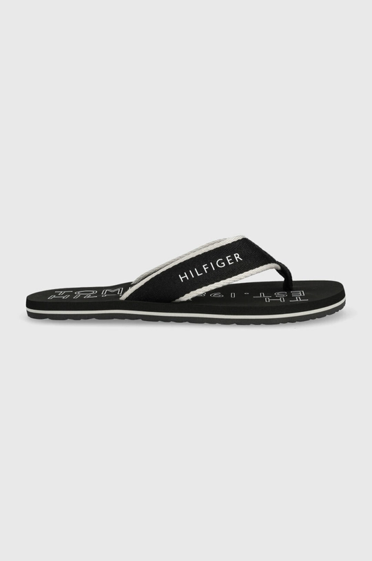 Tommy Hilfiger infradito SPORTY HILFIGER BEACH SANDAL tessile nero FM0FM04469