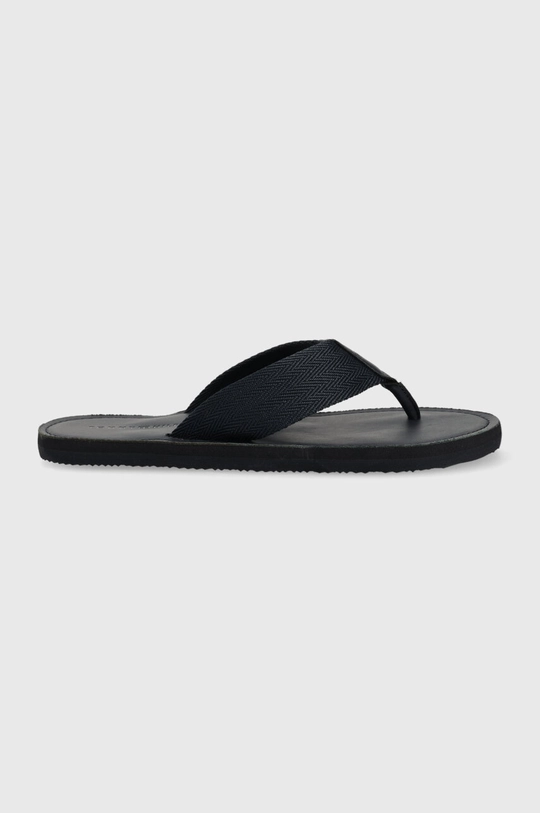 mornarsko plava Japanke Tommy Hilfiger HILFIGER LEATHER BEACH SANDAL Muški