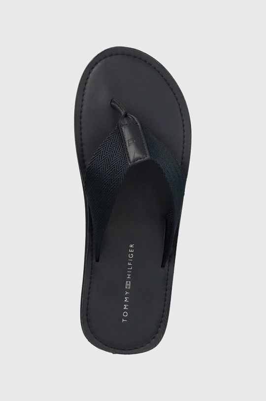 mornarsko plava Japanke Tommy Hilfiger HILFIGER LEATHER BEACH SANDAL