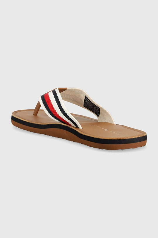 Japanke Tommy Hilfiger HILFIGER LEATHER BEACH SANDAL  Vanjski dio: Tekstilni materijal Unutrašnji dio: Tekstilni materijal, Prirodna koža Potplat: Sintetički materijal