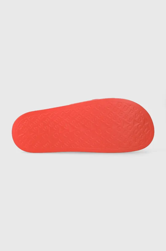 Guess klapki SLIDES męskie kolor czerwony F3GZ05 BB00F | Answear.com