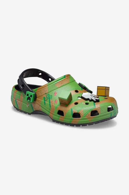 Pantofle Crocs Minecraft Elevated Clog zelená
