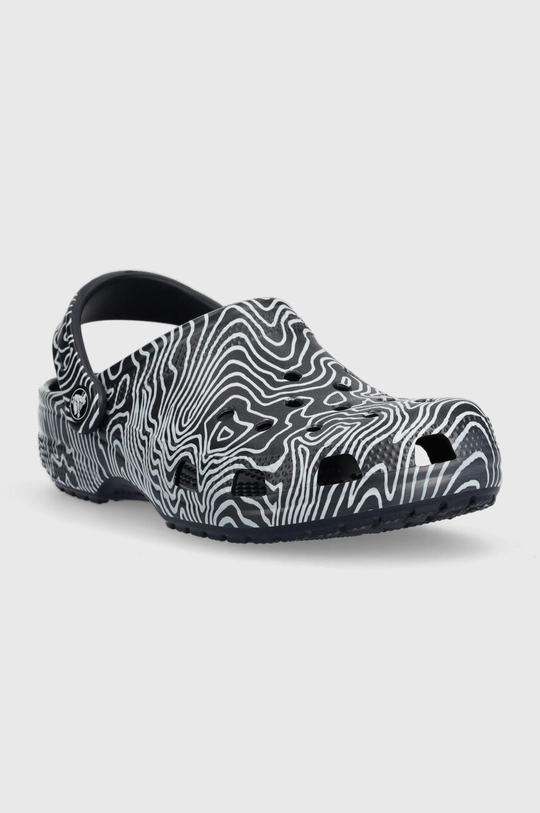 Šľapky Crocs Classic Topographic Clog tmavomodrá