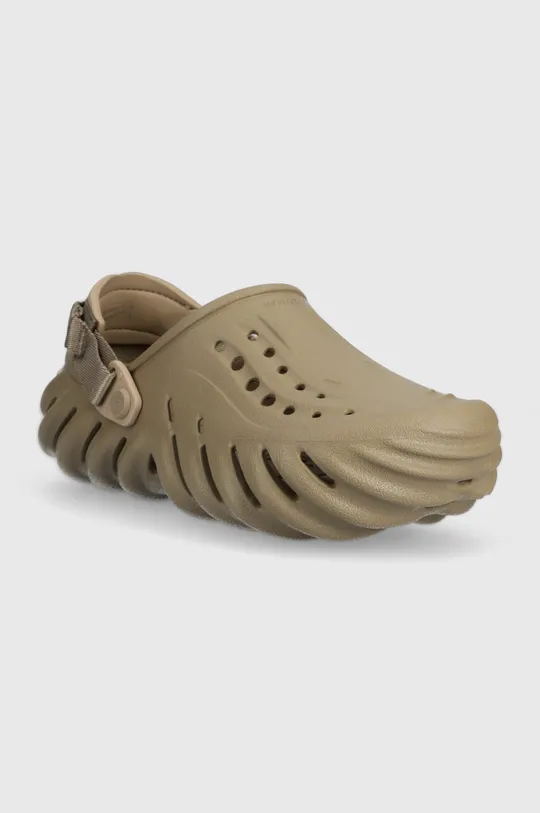 Pantofle Crocs Echo Clog hnědá